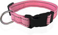 Adjustable Nylon Dog Collar, Reflective Collar 1 Inch 3/4 Inch 5/8 Inch Wide