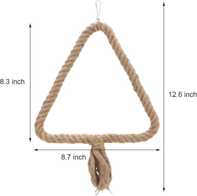 Bird Rope Swing Toy Parrot Climbing Perch Stand - Image 5