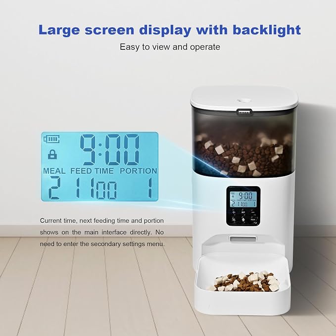 Automatic Cat Feeder, 4L Cat Food Dispenser - Image 7