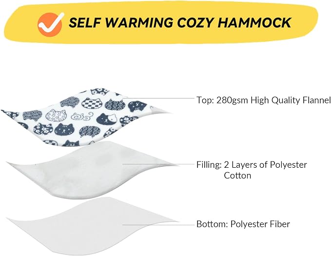 Patas Lague Cat and Dog Hammock Bed - Image 4