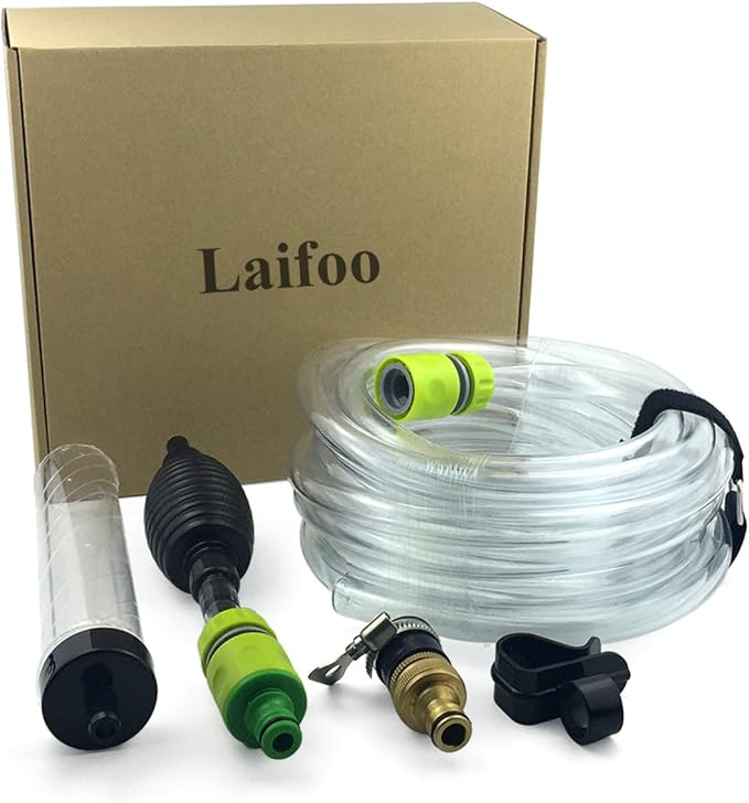 25ft Aquarium Vacuum Gravel Cleaner Fish Tank Cleaner Siphon Water Changer - Image 7