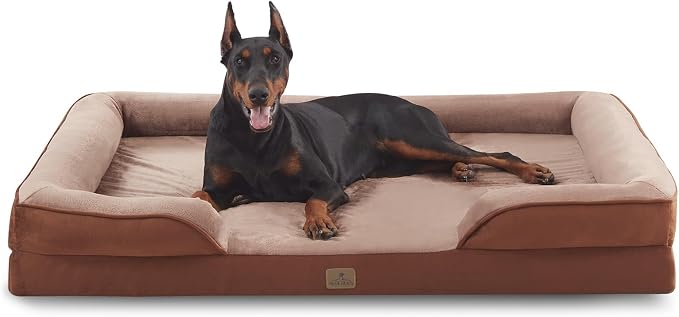 Bedfolks Orthopedic Dog Bed XXL, Waterproof Dog Sofa Bed by Bedfolks