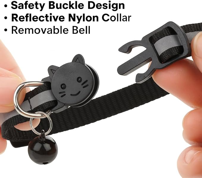 AirTag Cat Collar Breakaway – Reflective Kitten Collar - Image 4
