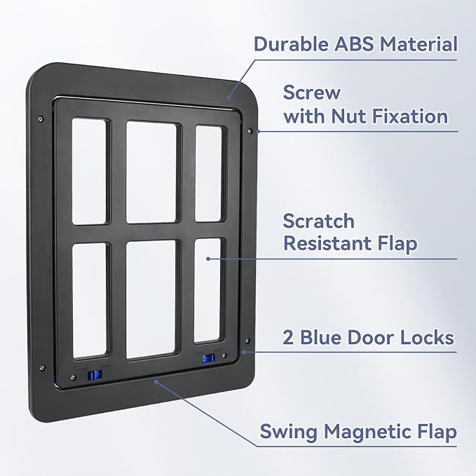 NAMSAN Dog Screen Door, Flap Opening 11.2 x 14.4 inches, Dog Door - Image 4