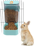 PODOO 34oz Rabbit Food Dispenser, Bunny Feeder Bowl, Large Hanging Automatic by PODOO