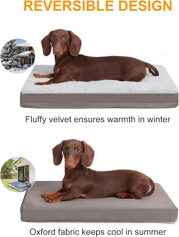 KSIIA Orthopedic Dog Bed, Egg Crate Foam Pet Mat - Image 4