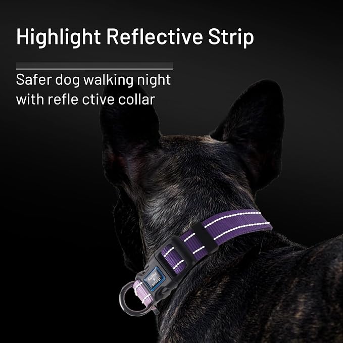 Roses&Poetry Large Dog Collar, Adjustable Reflective Durable Pet Collars - Image 5