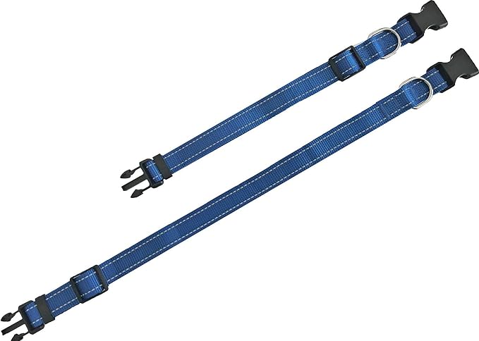 Adjustable Nylon Dog Collar, Reflective Collar 1 Inch 3/4 Inch 5/8 Inch Wide - Image 4
