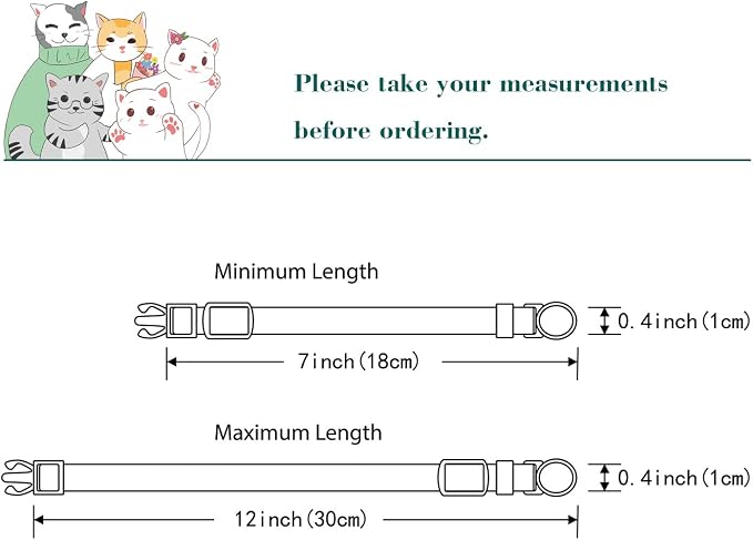 Yizepet Cat Collars, Breakaway Kitten Collar, Cute Kitty Collar, Pet Supplies - Image 6