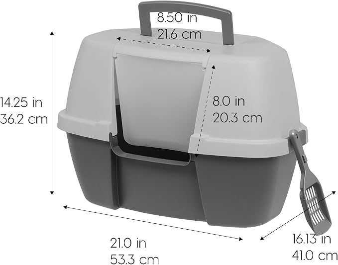 IRIS USA Corner Cat Litter Box Enclosure - Image 2