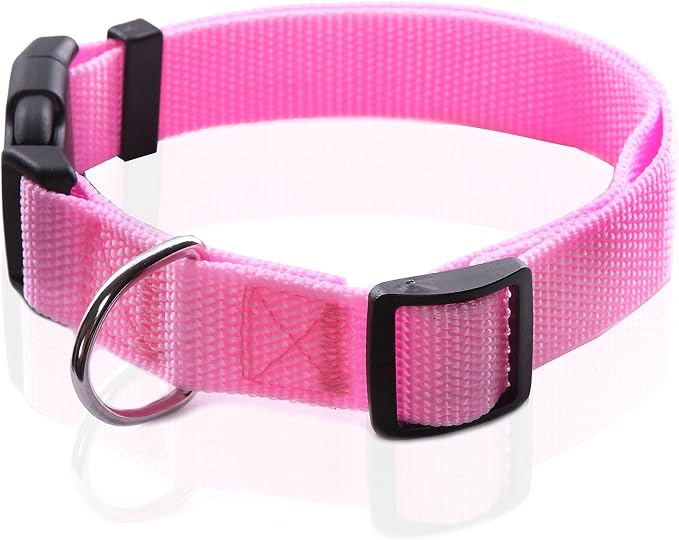 Adjustable Nylon Dog Collar, pet Collar 1 Inch 3/4 Inch 5/8 Inch Wide, - Image 2