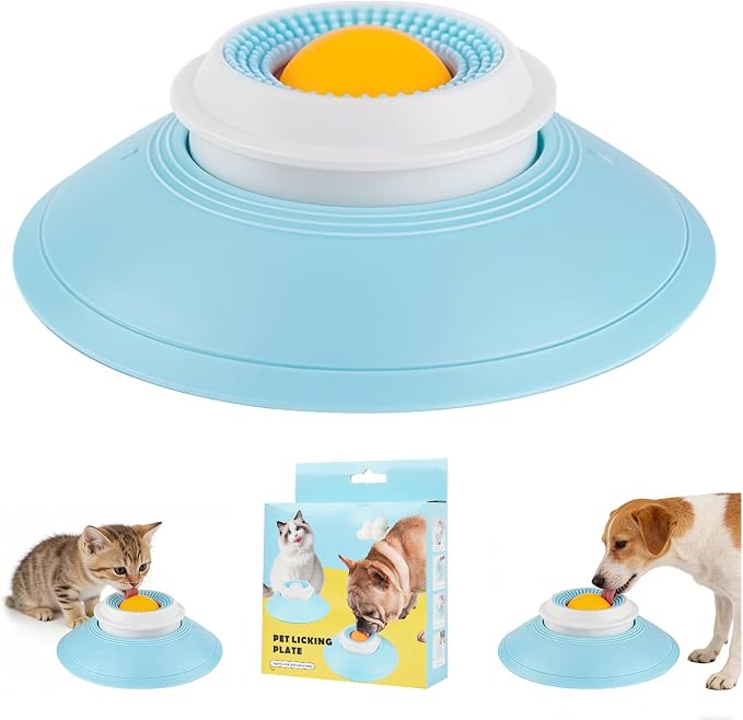 Dog Cat Licks Toys for Liquid Food, Anxieties Relief Slow Feeder Dog Lick Ball by Unknown