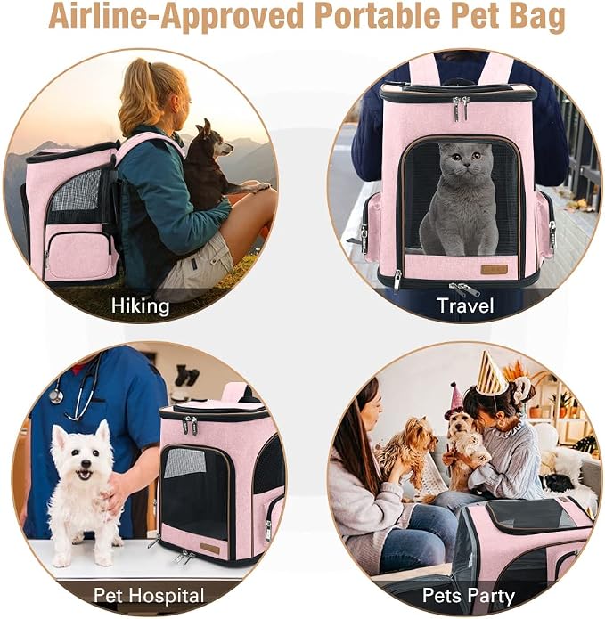 Lekereise Pet Carrier Backpack Expandable Cat Backpack - Image 5