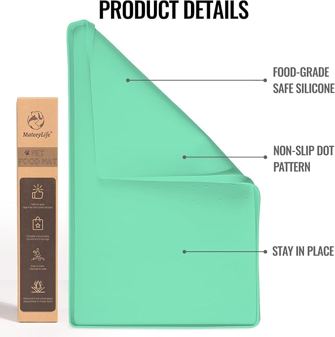 MateeyLife Dog & Cat Food Mat - Image 2