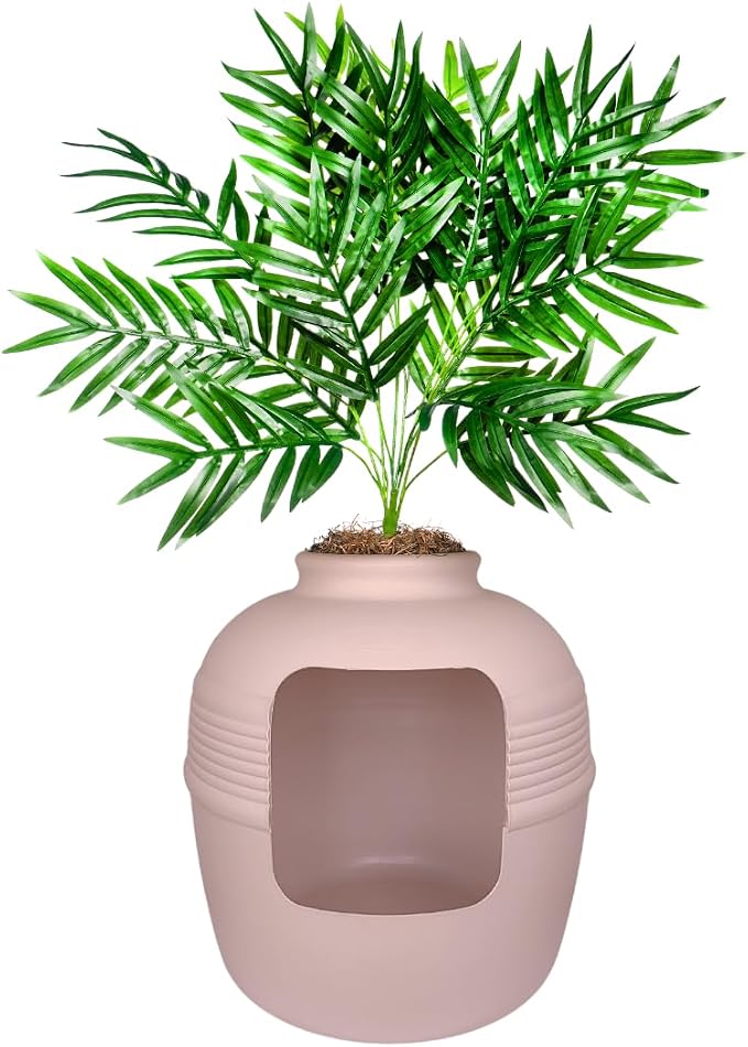Good Pet Stuff Hidden Litter Box Planter, Decorative Cat Litter Enclosure - Image 3