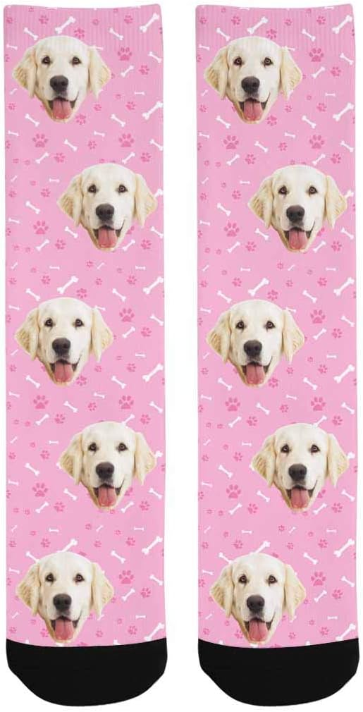 MyPupSocks Custom Personalized Photo Pet Face Socks, Cat and Dog Tracks Paws - Image 4