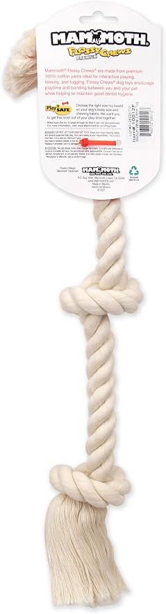 Mammoth Flossy Chews 100 Percent Natural Cotton Rope Dog Toys - Image 3