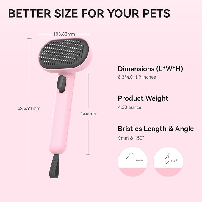 Aumuca Cat Brushes for Indoor Cats, Cat Hair Brush for Shedding, Cat Brush for - Image 9