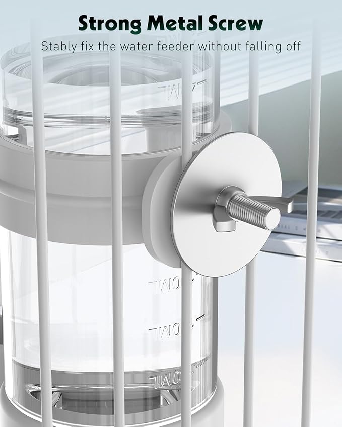 Pawfly Bird Water Dispenser, Automatic Water Feeder, Plastic Cage Water - Image 3