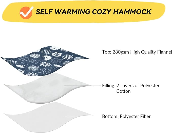 Patas Lague Cat and Dog Hammock Bed - Image 4