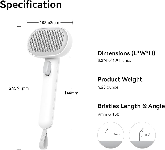 Aumuca Cat Brush for Shedding, Cat Brushes for Indoor Cats, Cat Brush for Long - Image 7