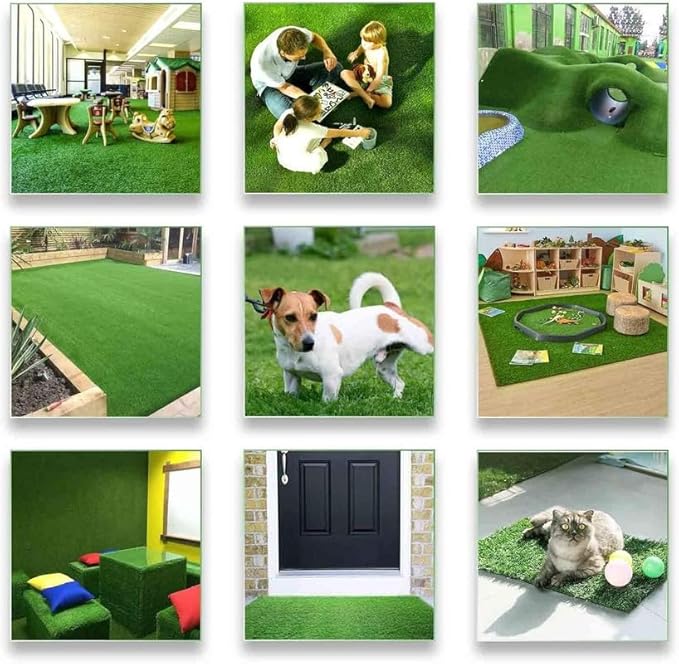 ALTRUISTIC Artificial Grass 12FTX86FT, Realistic Fake Grass Deluxe Turf - Image 6