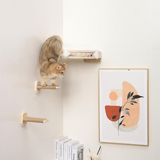 3-in-1 Cat Climbing Wall Steps - Image 5