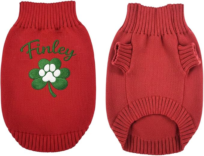 Personalized Dog Sweater, Custom Knit Sweater - Image 2