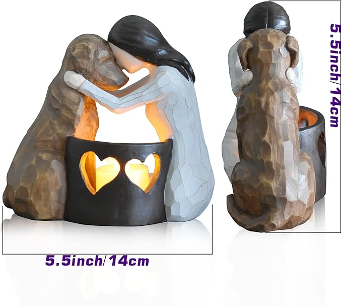 Dog Memorial Gifts，Pet Loss Gifts，Hand-Sculpted Dogs Passing Away Sympathy - Image 3