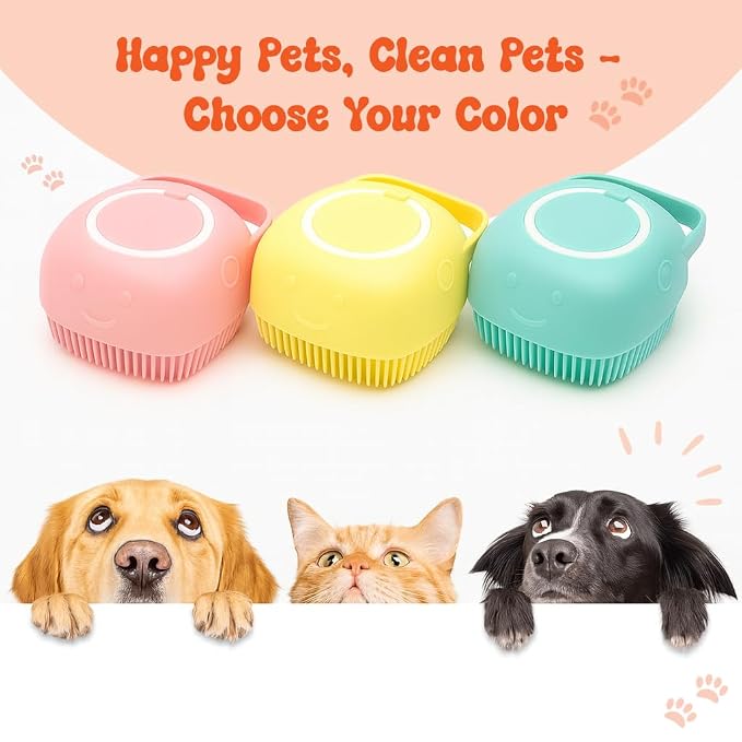 HamInWay Dog Bath Brush, 2-in-1 Dog Brush - Image 6