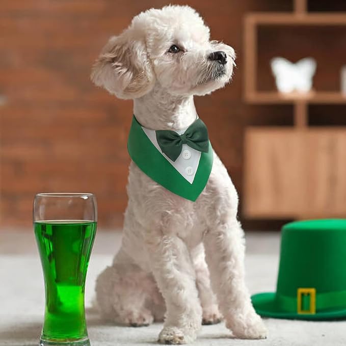 FUAMEY Dog Tuxedo St.Patrick's for Large Dogs, Dog Formal Suit Dogs Attire Pet - Image 5