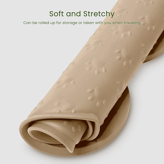 Dog Food Mat Anti-Slip Silicone Dog Bowl Mat Thicker Pet Placemat Waterproof - Image 7