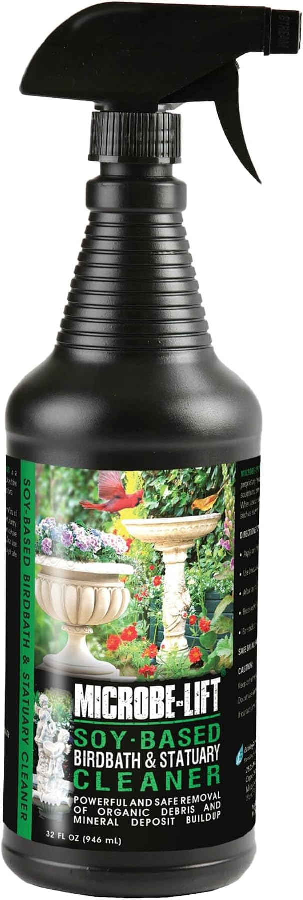 Microbe-Lift Soy-Based Birdbath & Statuary Cleaner – 32 Oz – Safe by Microbe-Lift