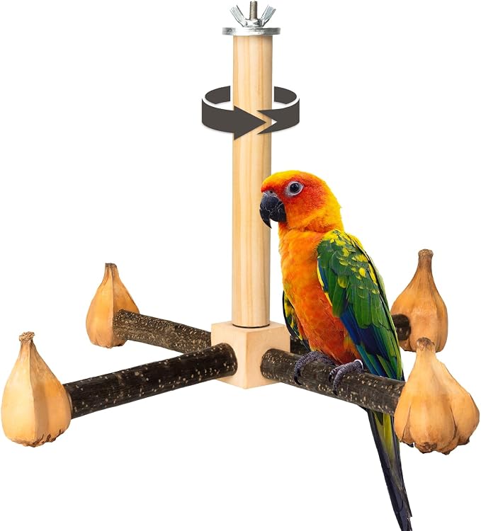 Agape Rotating Parrot Perch Toy by Agape