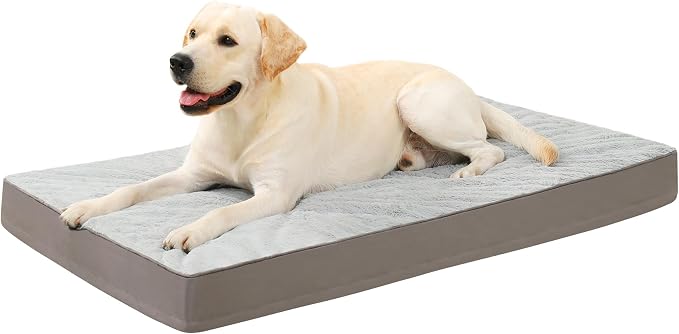 KSIIA Orthopedic Dog Bed, Waterproof, 41 x 27 Inch, Deluxe Plush, Removable by KSIIAPetProducts