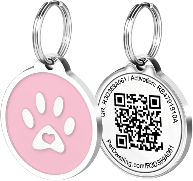 Pet Dwelling QR Pet Tag – Easy Scan Instant Location Alerts, Online Pet Profile by PetDwellingSmartQRPetIDTags