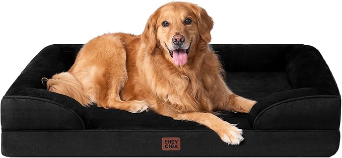 EHEYCIGA Orthopedic Dog Beds for Large Dogs, Waterproof Memory Foam Large Dog by EHEYCIGA