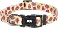 QQPETS Adjustable Soft Dog Collar: Print Flower Pink Multicolor Cute Patterns by QQPETS