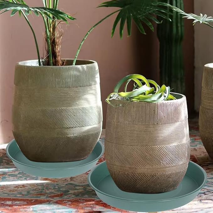 4 Pack of 14 inch Plant Saucer, Heavy Duty Round Plant Trays - Image 7