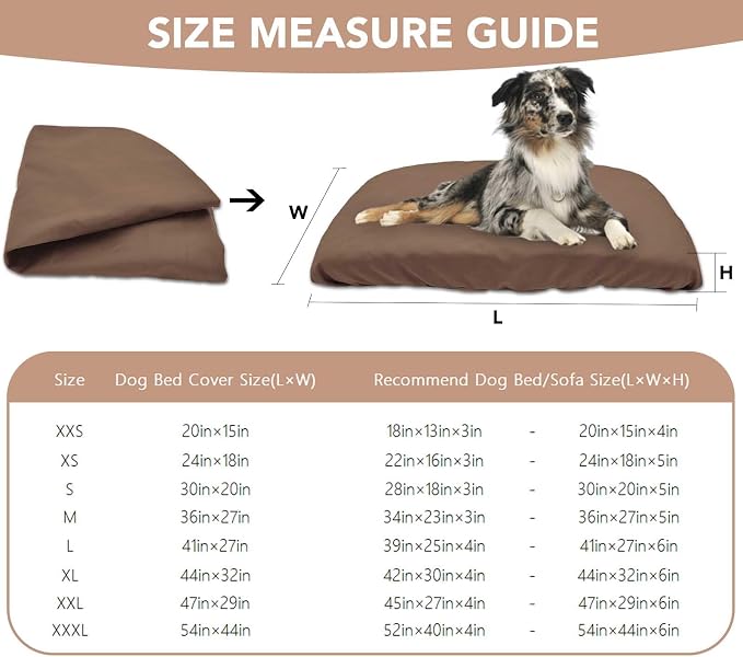 Dog Bed Cover Waterproof Replacement Machine Washable Covers - Image 4