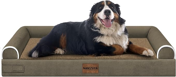 Large Dog Bed Orthopedic Washable: Jumbo Dog Bed Bolster Extra Large Dogs Egg by Nanuya