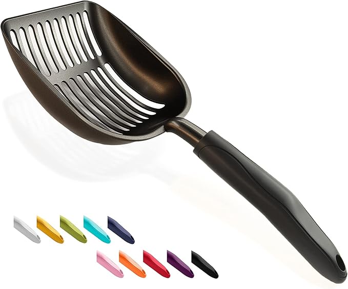 WePet Cat Litter Scoop, Non-Stick Plated Aluminum Alloy Sifter, Kitty Durable by WePet