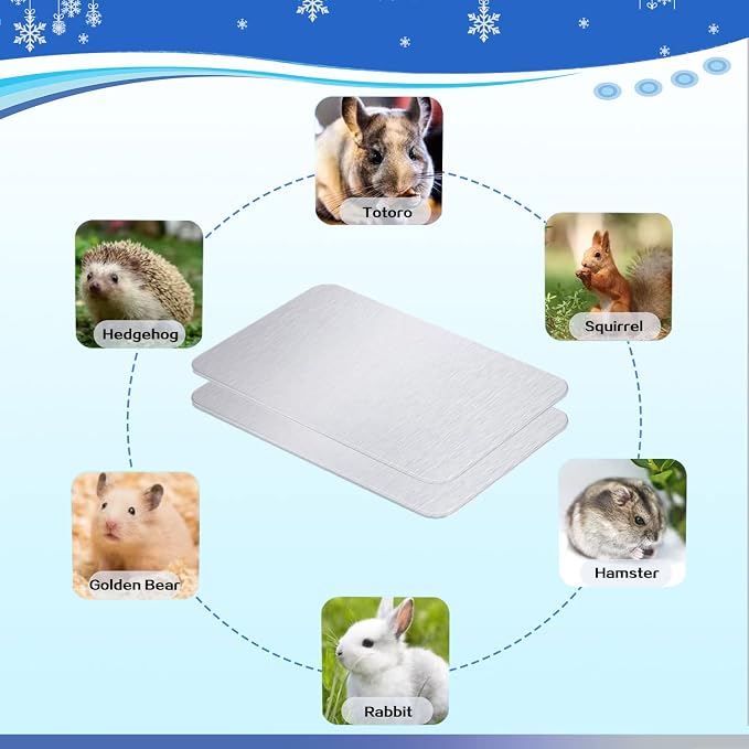 11.8x7.9 IN Pet Cooling Mat for Rabbit, Guinea Pig & Other Small Pets - Image 5