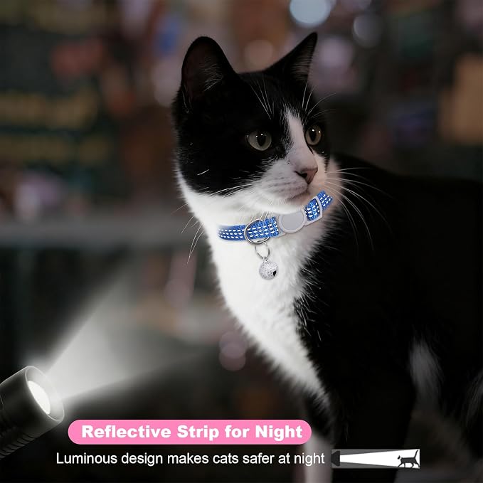 5 Pcs Breakaway Cat Collars, Reflective Cat Collar Small Cats Collar - Image 5