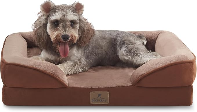 Bedfolks Orthopedic Dog Bed Extra Small, Waterproof Dog Sofa Bed by Bedfolks