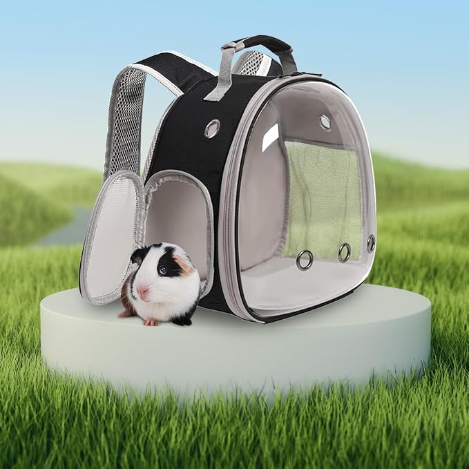 Guinea Pig Backpack, Space Capsule Bubble Window Small Animal Backpack - Image 6