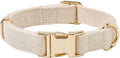 Soft Cotton Hemp Dog Collar by YUDOTE