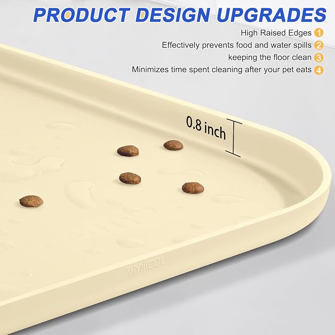 Silicone Pet Feeding Mat with Raised Edge - Image 4