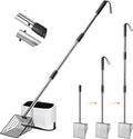 Metal Cat Litter Scoop with Holder, Solid & Durable, Deep Shovel by PETOCAT