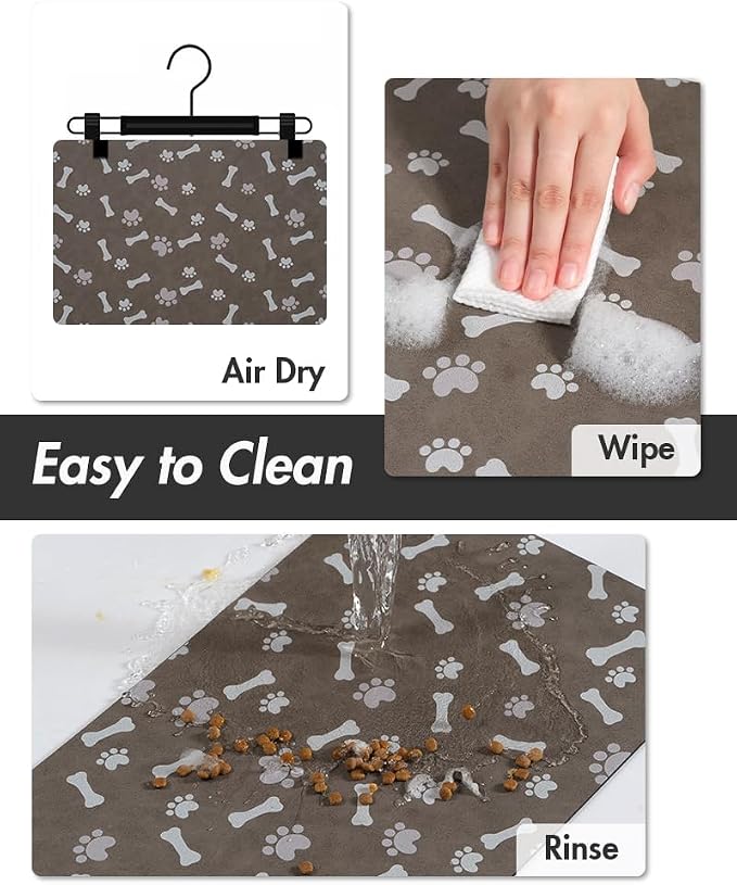 MontVoo Dog Food Mat-Large Pet Feeding Mat - Image 5